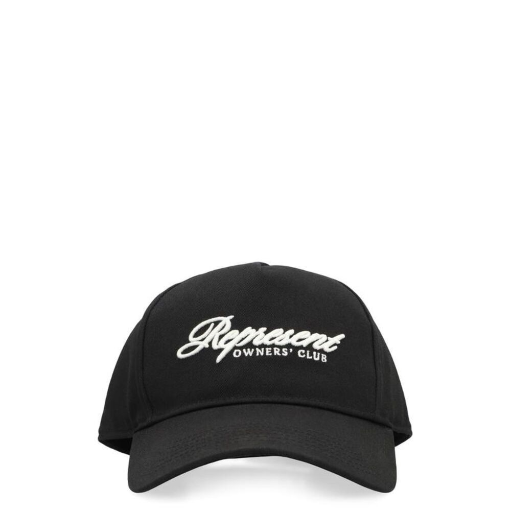REPRESENT Owners' Club Embroidered Baseball Cap Men BLACK Hats & Caps